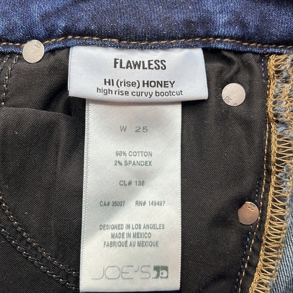Joes Jeans Flawless High Rise Honey Curvy Bootcut Size 25 - Picture 9 of 16